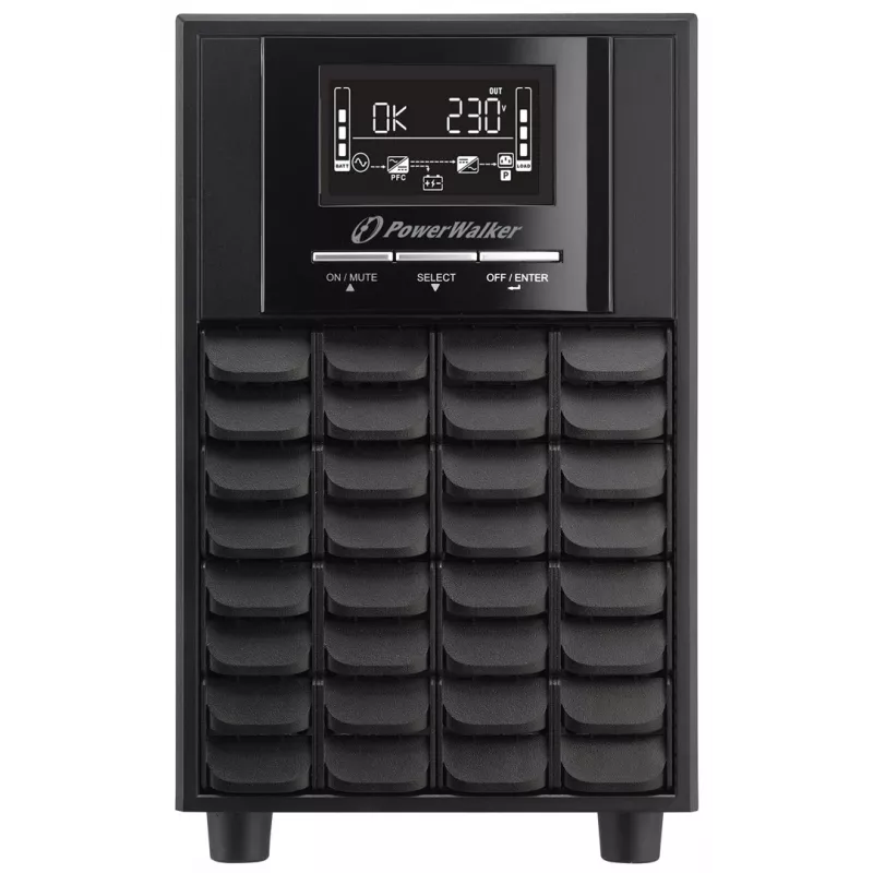 Uninterruptible Power Supply PowerWalker VI 1100 CW FR, Line-Interactive, 1.1 kVA (770 W), LCD, EPO, RS-232