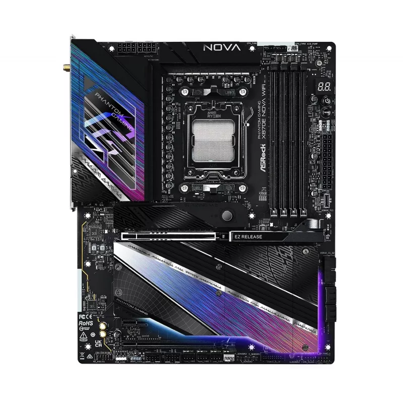 Motherboard ASRock X870 NOVA WIFI — AMD X870, Socket AM5, ATX, 4× DIMM DDR5, 256GB, Wi‑Fi 6E, 2.5GbE