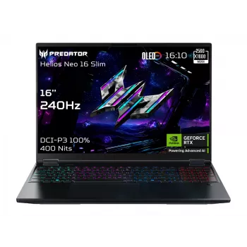 Acer | Predator Helios Neo 16S AI PHN16S-71-95J5 | Black | 16 inch | OLED | WQXGA | 240 Hz | Intel Core U9 | 275HX | 64 GB | DDR5 | Solid-state drive capacity 1000 GB | NVIDIA GeFo