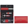ZWILLING Twinox 97092-002-0 manicure travel set, red leather case, 5 pieces