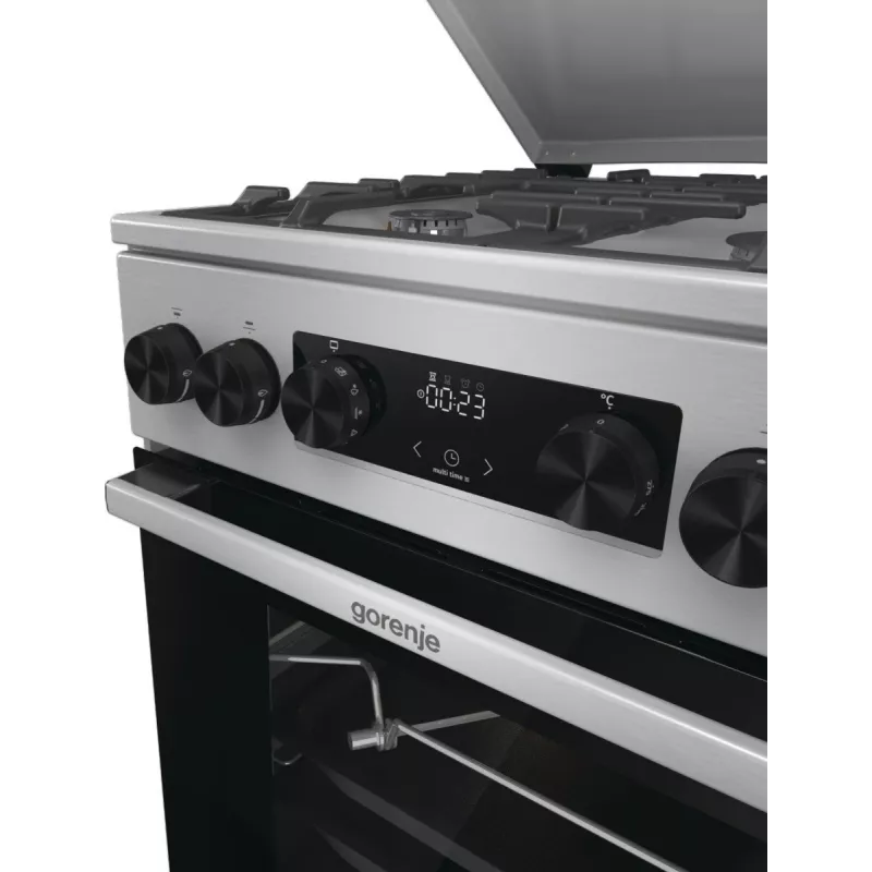 Gorenje GKS5C71XF Freestanding cooker with oven Silver