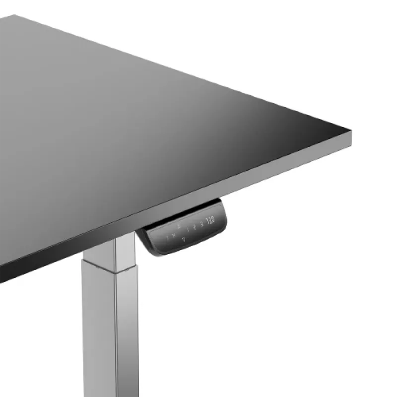 Adjustable Height Table Up Up Bjorn Gray, Table top M Black