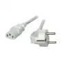 EFB-Elektronik Power Lead Grounded Plug 90° - C13 180°, Grey, 3.0 m, 3 x 1,00 mm² Manufacturer: EFB Elektronik (EK501.3V2)