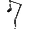 LOGITECH Yeticaster GX Dynamic RGB Gaming Mic with LIGHTSYNC and Premium Desktop Microphone Boom Arm - BLACK