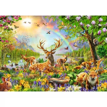 children's puzzle Graceful Deer Family (200 Pieces)