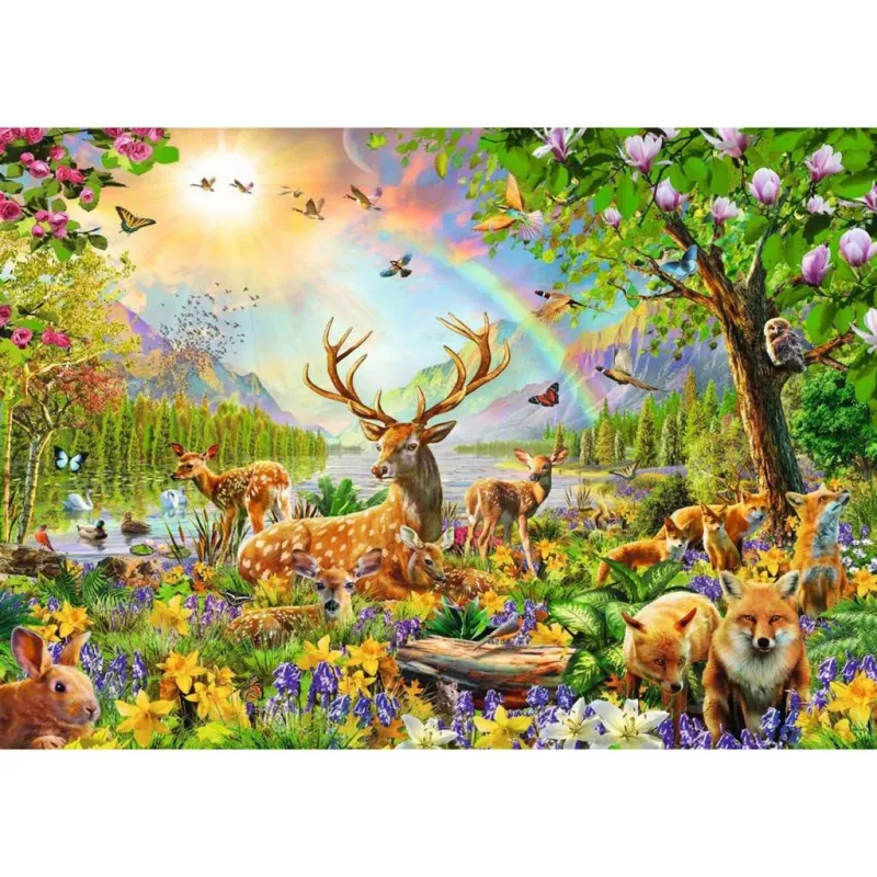 children's puzzle Graceful Deer Family (200 Pieces)