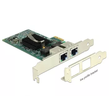 Delock PCIe Card 2x Gigabit LAN Network Adapter