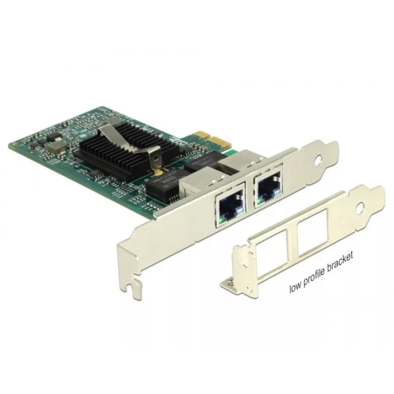 Delock PCIe Card 2x Gigabit LAN Network Adapter