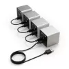 Dial Controller Streacom VU1-Dial Silver USB Type-C — rotary controller for system fans, RGB and audio control