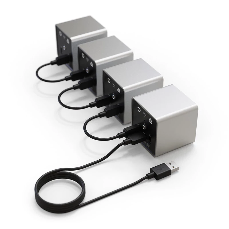 Dial Controller Streacom VU1-Dial Silver USB Type-C — rotary controller for system fans, RGB and audio control