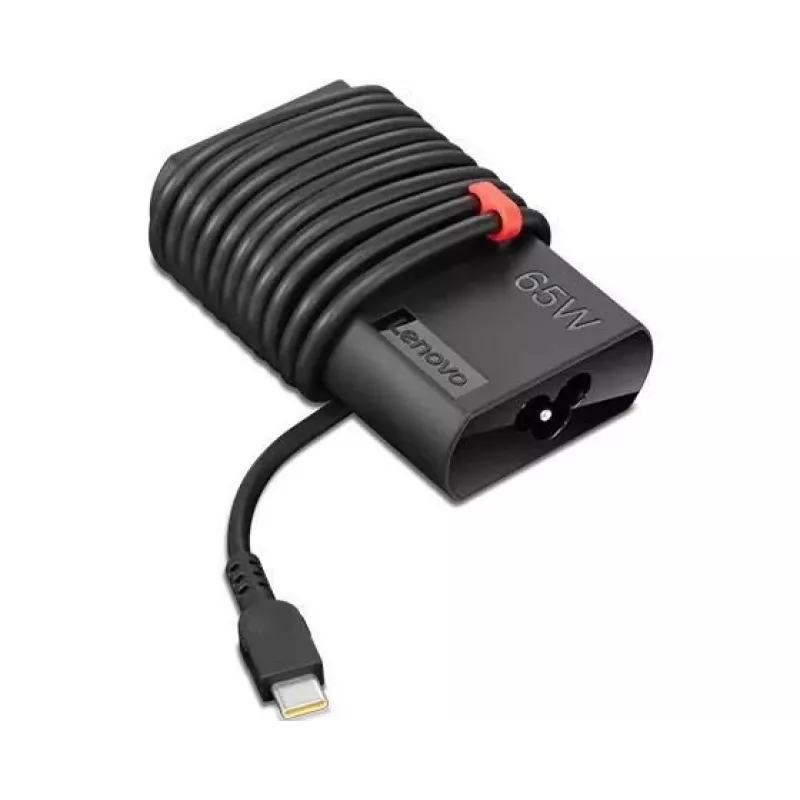 Power adapter Lenovo GX20Z46255 for laptops, indoor/outdoor 100–240V, 1.8 m cable, USB‑C, black