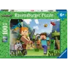 Jigsaw puzzle Ravensburger Puzzle XXL 100 pieces Minecraft – oversized pieces for children and fans