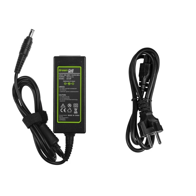 Indoor Power Adapter Green Cell AD19P 40W Black
