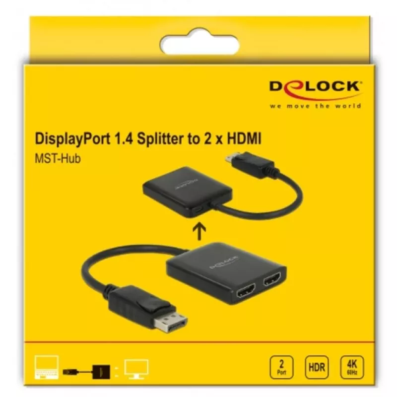 Video Splitter DeLOCK 87769 DisplayPort to 2x HDMI