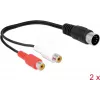 Audio Cable DeLOCK 85835 0.2m DIN (5-pin) 2 x RCA Black