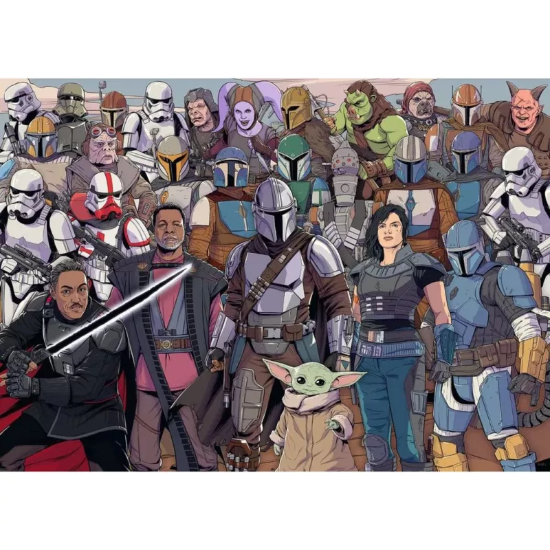 Jigsaw puzzle Ravensburger Mandalorian 1000 pieces – Star Wars themed 1000-piece puzzle