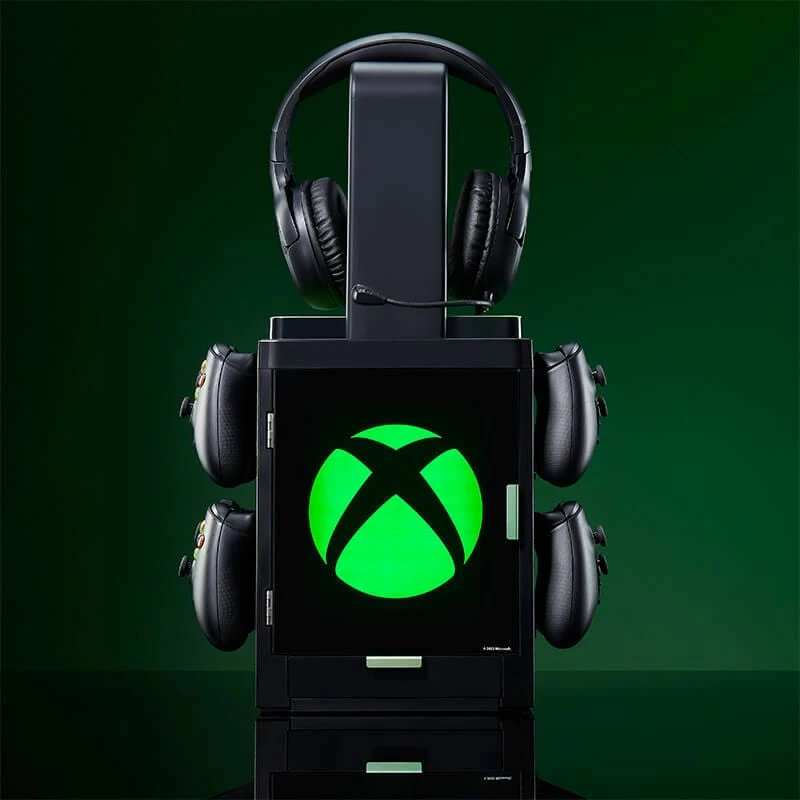 Numskull Games Official Xbox Gaming Locker, Diskettenhalter for Spiele, Xbox, Black, Wired