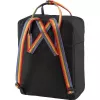 Backpack Fjällräven Kånken Rainbow — Vinylon, 380×270×130 mm, Black/Multicolour