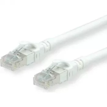 ROLINE - Patch-Cable - RJ-45 (M) to RJ-45 (M) - 5 m - UTP - CAT 6 - Halogen-Free, Moulded, Stranded - White (21.15.2565)