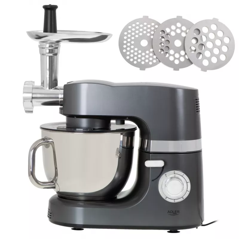 Food processor Adler AD 4221 — 7 L stainless steel bowl, 1200 W, 6 speeds, planetary rotation