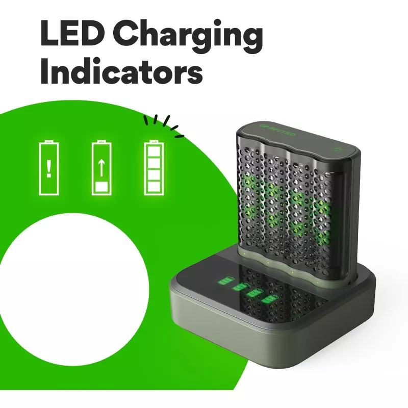Battery charger docking station GP M452 for NiMH Micro AAA, Mignon AA rechargeable cells
