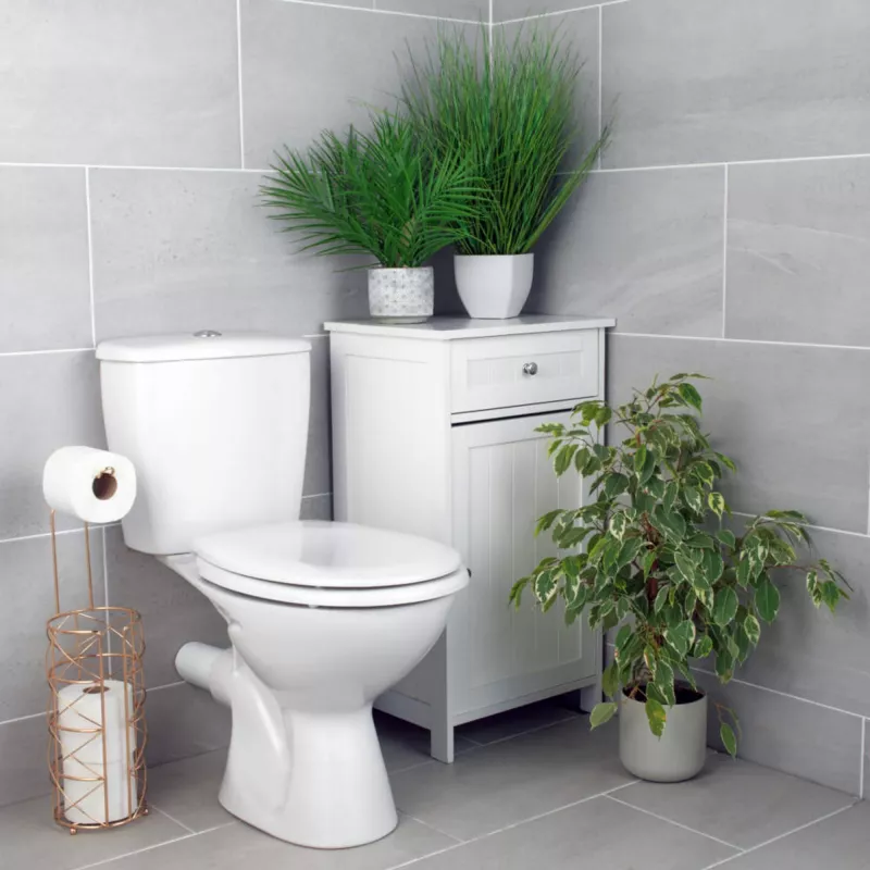 Toilet seat Beldray LA030252UFFEU7 — antibacterial, easy-clean design