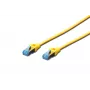 Network patch cord DIGITUS CAT 5e SF/UTP, 3 m, RJ-45 to RJ-45, yellow