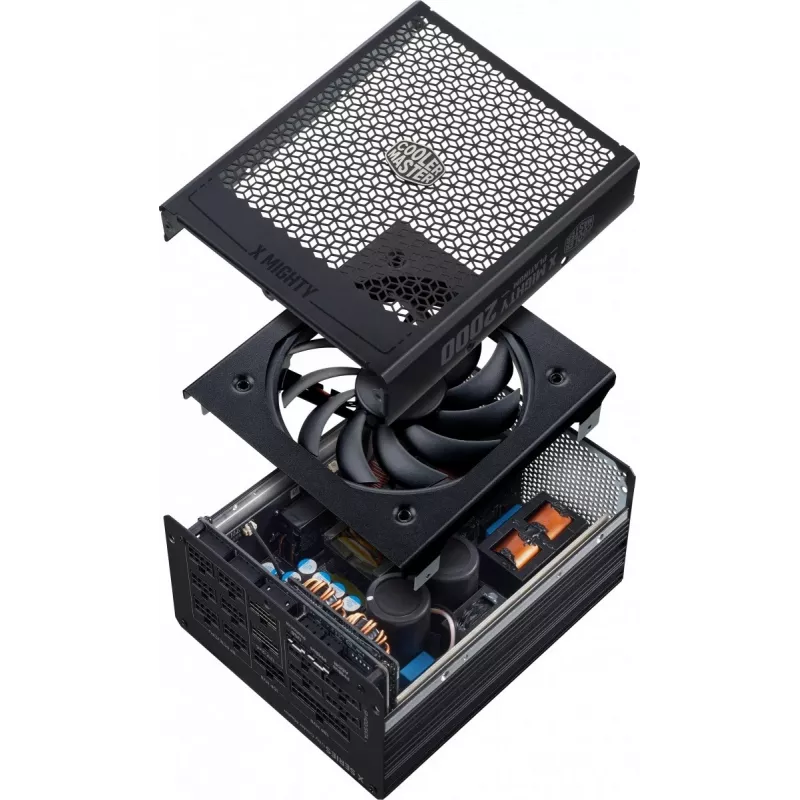 Power supply unit Cooler Master X Mighty Platinum 2000W 230V, ATX 24-pin, 80 PLUS Platinum, black, 12 cm fan