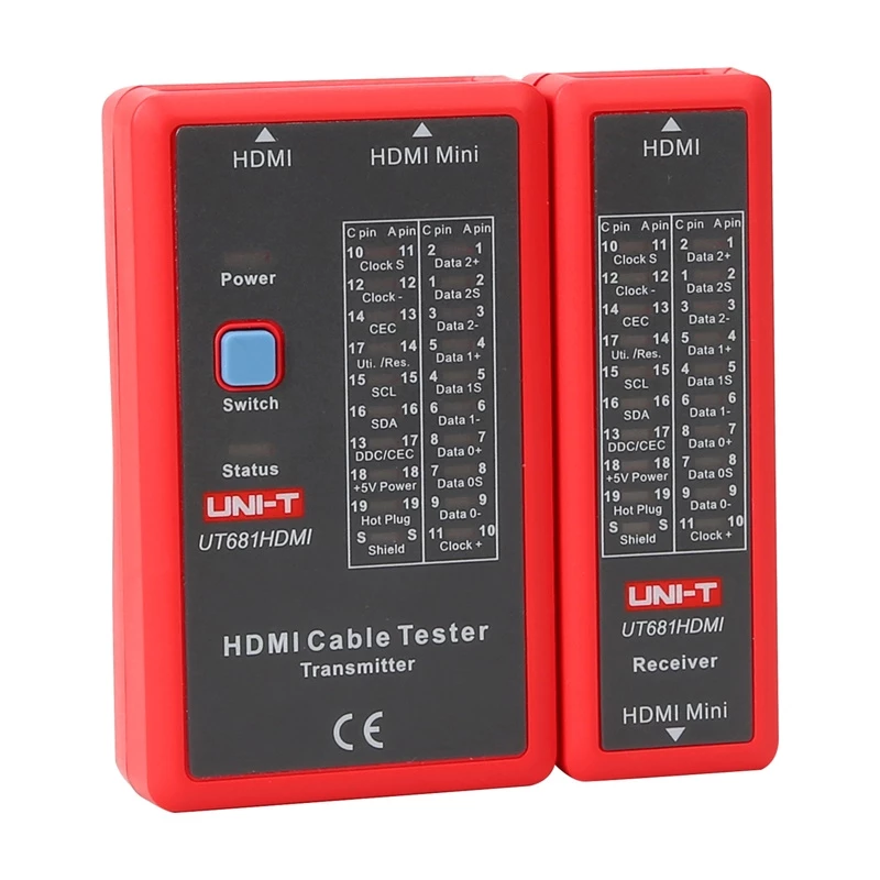 HDMI cable tester No name UT681HDMI — HDMI continuity and wiring verification