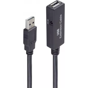USB cable ShiverPeaks BS13-29055 5m USB A Black