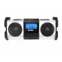 Portable radio Eltra MAJA — white, compact design, battery or mains powered