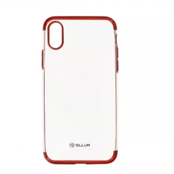 Cover Tellur iPhone X Red Transparent