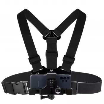 Sports Harness MACLEAN MC-445 — universal chest mount for phones, cameras and GoPro