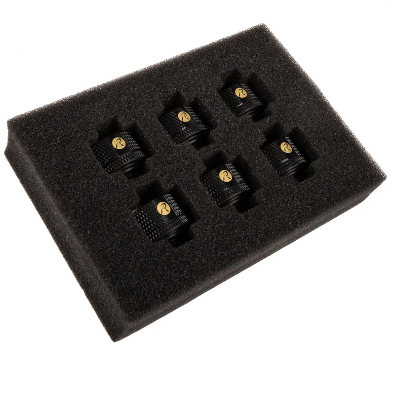 Fan Mount Screws RAIJINTEK Pelias black – pack of 6, mounting hardware for PC fans