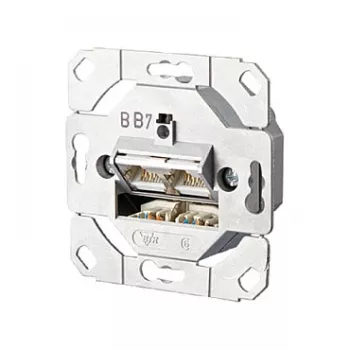 METZ CONNECT BTR E-DAT C6 8/8(8) UP0 - Connection Socket, Flush-Mount - RJ-45 X 2 (1307381200-I)