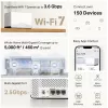 Mesh system MERCUSYS Halo H27BE Dual-band Wi‑Fi 6, 2‑pack, 3x LAN, 3568 Mbps, internal antennas, white