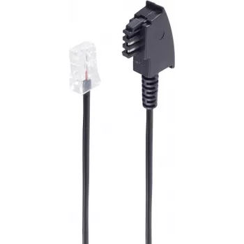 shiverpeaks BS70002-3 Telephone Cable 3 m Black (BS70002-3)