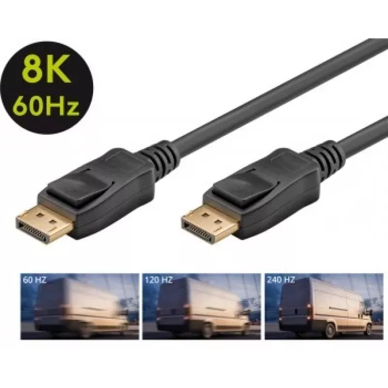 Goobay DisplayPort Connector Cable 1.4 3m DisplayPort to DisplayPort
