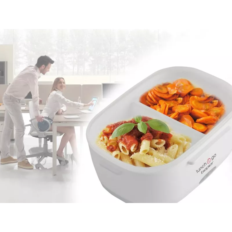 Electric lunch box Beper 90.920G - 1 L food warmer, yellow