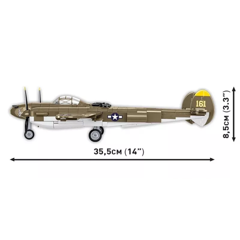 Cobi Building Blocks Lockheed P-38H Lightning set 5763 — scale model kit, collectible aircraft model