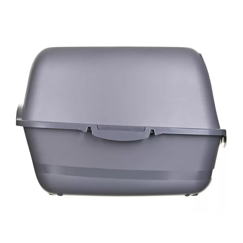 Cat litter box DIAMENTIQ BAYA anthracite, plastic, 55.5 x 40 x 38.7 cm, reversible doors