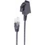 telephone cable shiverpeaks BS12-09015 0.5 m Black