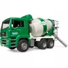 MAN TGA Concrete mixer white and green BRUDER