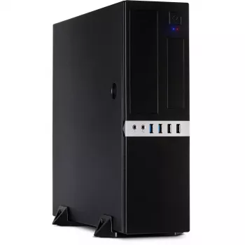 Inter-Tech IT-503 - SFF - Mini-ATX - no power supply (TFX12V) - matte black - USB/Audio (88881270)