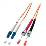 Equip LC/ST 50/125μm 10m InfiniBand/fibre optic cable Orange