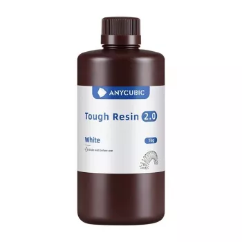 AnyCubic Tough Resin 2.0 — White, Low Odor, High Strength 3D Printing Resin