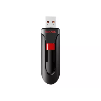 USB flash drive SANDISK Cruzer Glide 32 GB USB Type-A 2.0, slide design, password protection, black/red