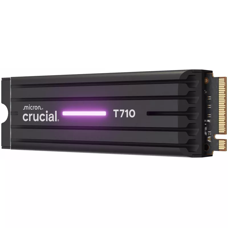 SSD CRUCIAL T710 4 TB M.2 PCIe 5.0 NVMe — 4000 GB, Read 14500 MB/s, Write 13800 MB/s