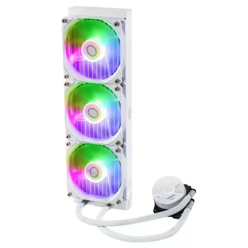 Liquid cooling kit Cooler Master MasterLiquid 360L Core ARGB White 12 cm fans