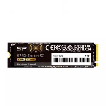 SSD M.2 2280 2 TB Silicon Power US75 PCIe 4.0 NVMe, Read 7000 MB/s, Write 6000 MB/s